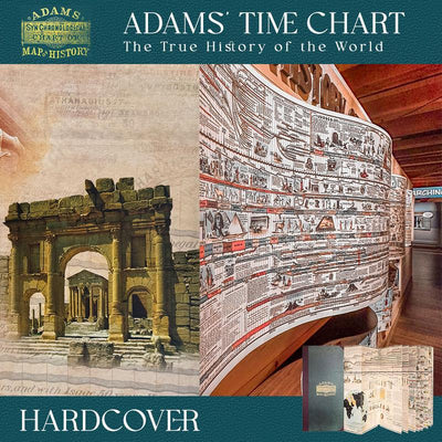 Adams Time Chart 2.0 (Hardcover+Gold Edition) Map of History