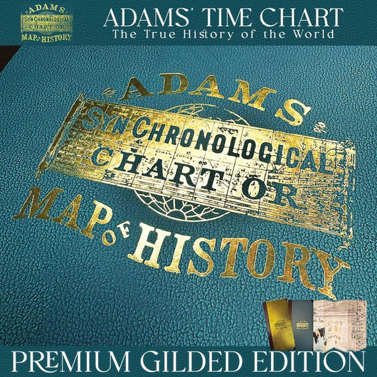 Adams Time Chart 2.0 (Hardcover+Gold Edition) Map of History